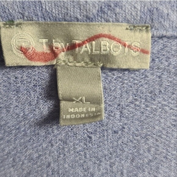 T By Talbots Asymmetrical Zip Pullover Sweatshirt XL - Picture 7 of 8